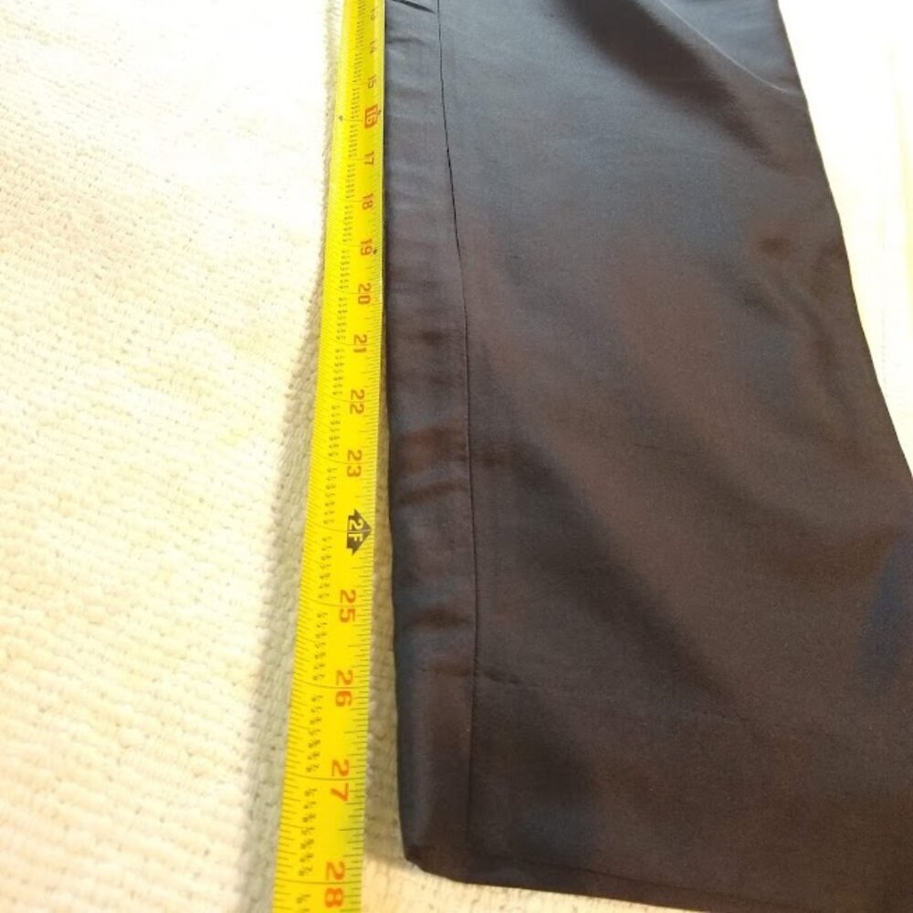 French Laundry  M   black silk ankle pants - Picture 6 of 14